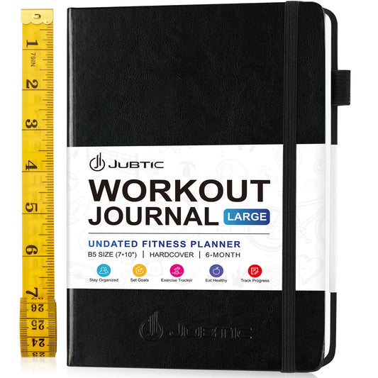 6-Month Fitness & Weight Loss Tracker Journal