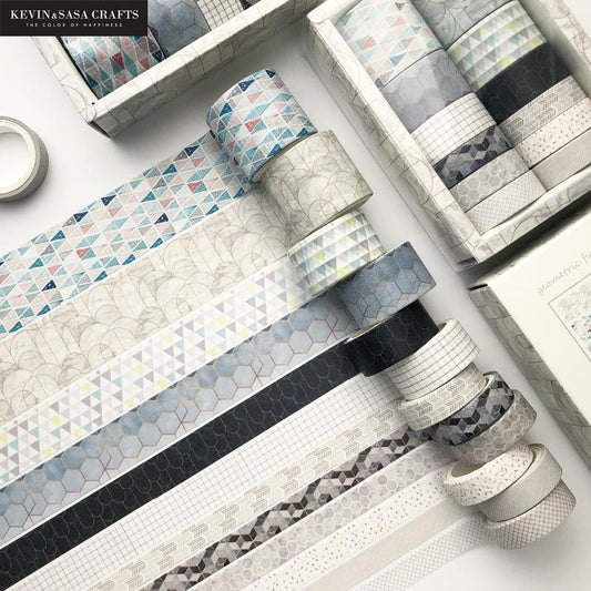 12-Set Vintage Washi Tape for Crafting