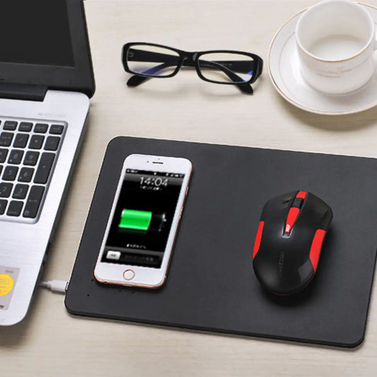 ChargeStream Desk Mat: iPhone Wireless Charger & Mouse Pad