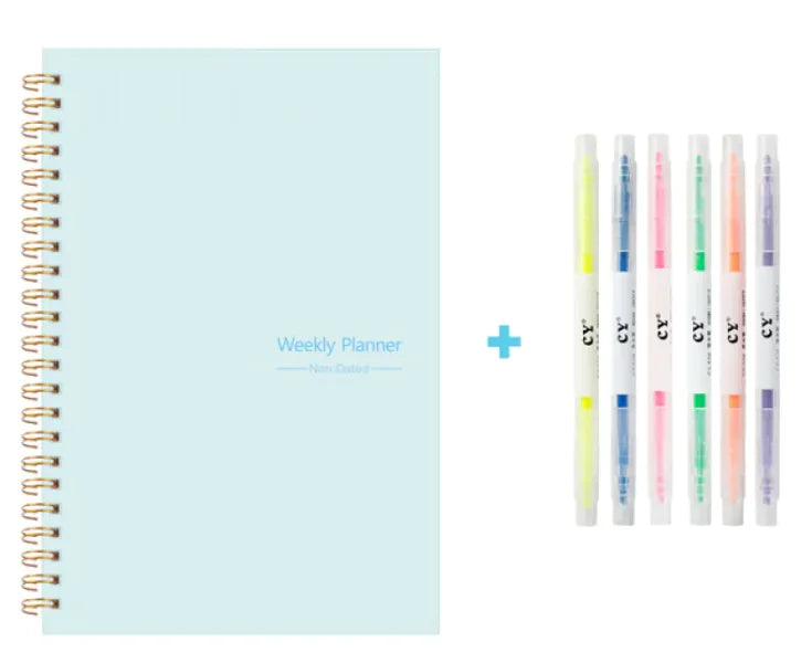 Screw-Bound Agenda Notebook 5.8" x 8.3"