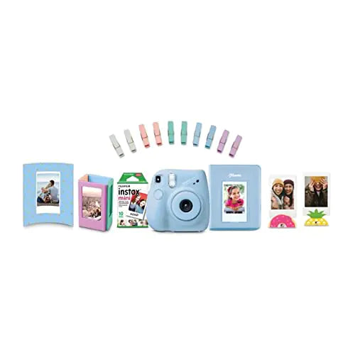 Instax Mini 7+ Sky Blue Set