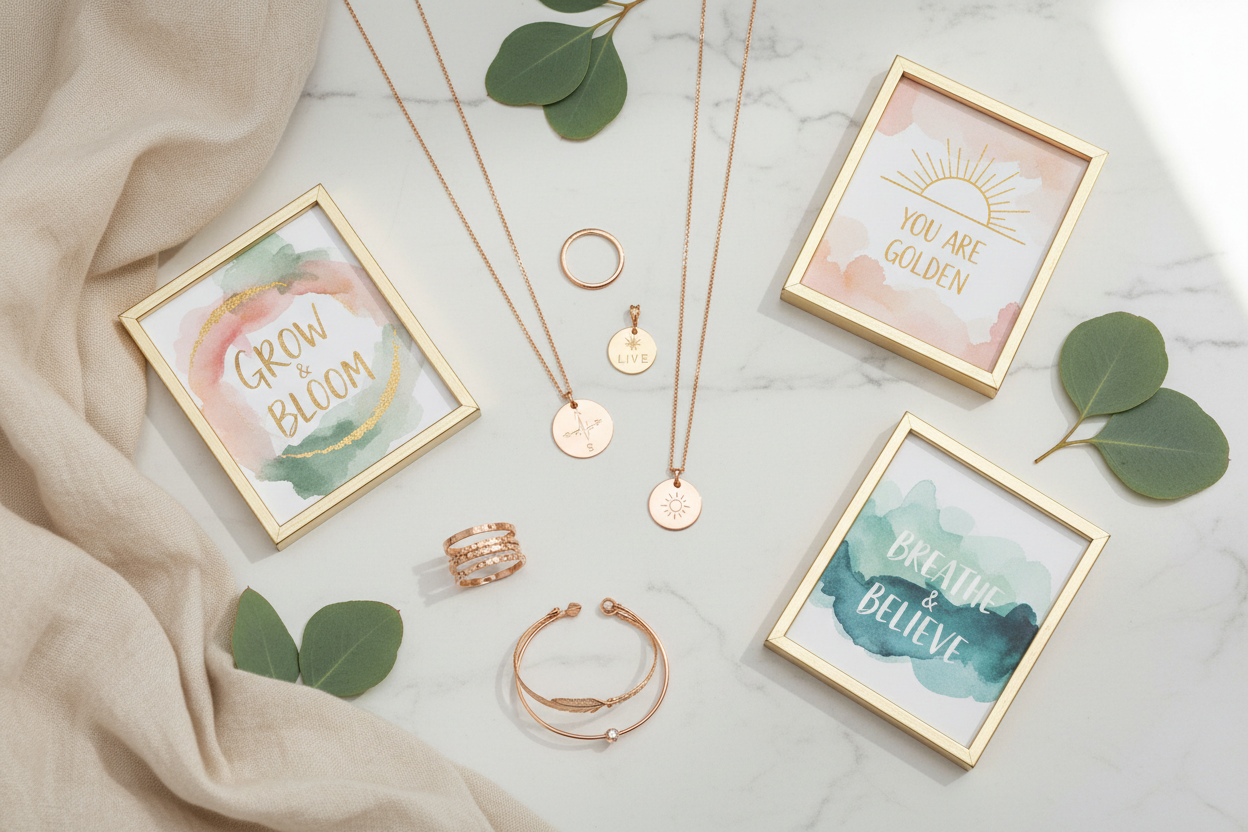 Inspirational jewelry and artwork