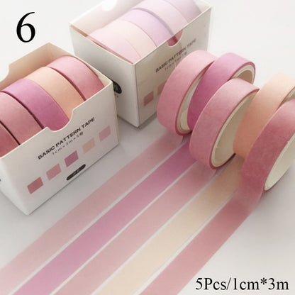 Creative Japanese Washi Tape Collection (5-Pack)
