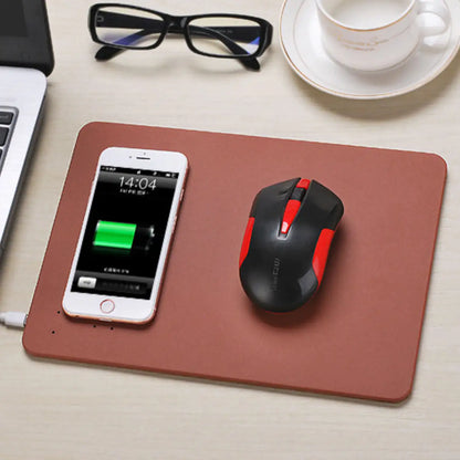 ChargeStream Desk Mat: iPhone Wireless Charger & Mouse Pad