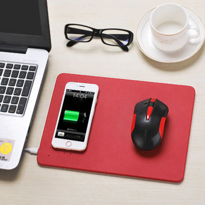 ChargeStream Desk Mat: iPhone Wireless Charger & Mouse Pad