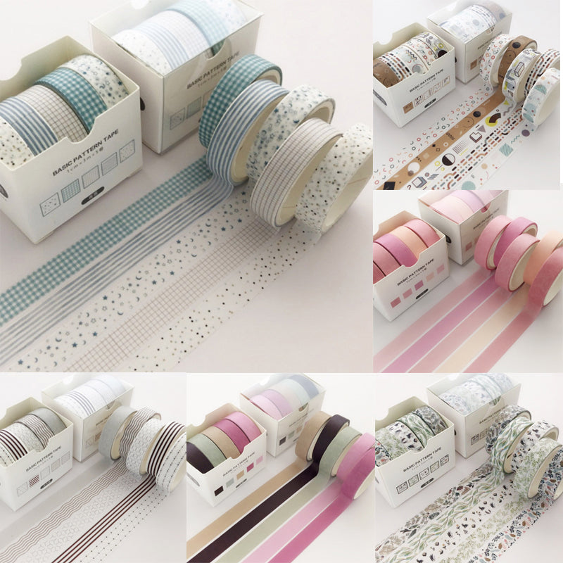 Creative Japanese Washi Tape Collection (5-Pack)