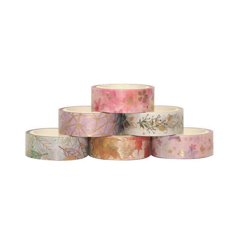 Floral Elegance Washi Tape - 6pk