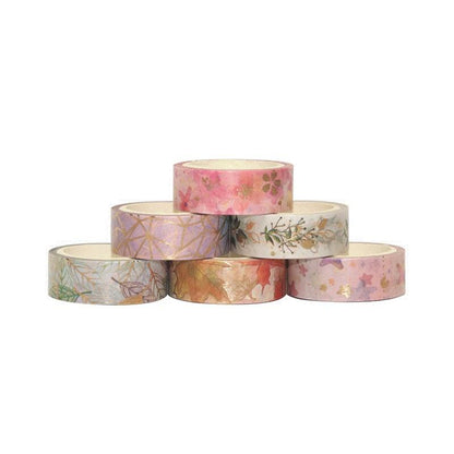 Floral Elegance Washi Tape - 6pk