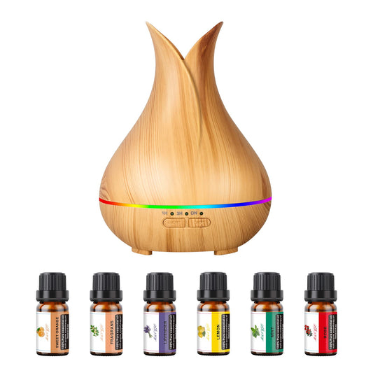 Mini Aroma Diffuser & Oils Set with LED Lights 150ml