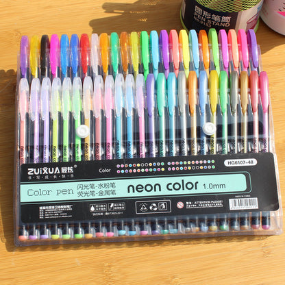 ShimmerStripes Colorful Pen Set