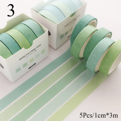 Creative Japanese Washi Tape Collection (5-Pack)