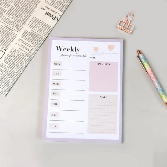 Morandi 60-Sheet Tear-Off Planner Pad