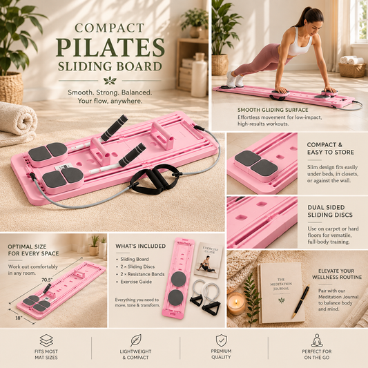 Compact Pilates Sliding Board