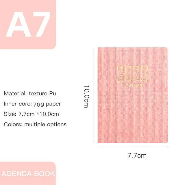 A7 Ultralight Portable English Calendar