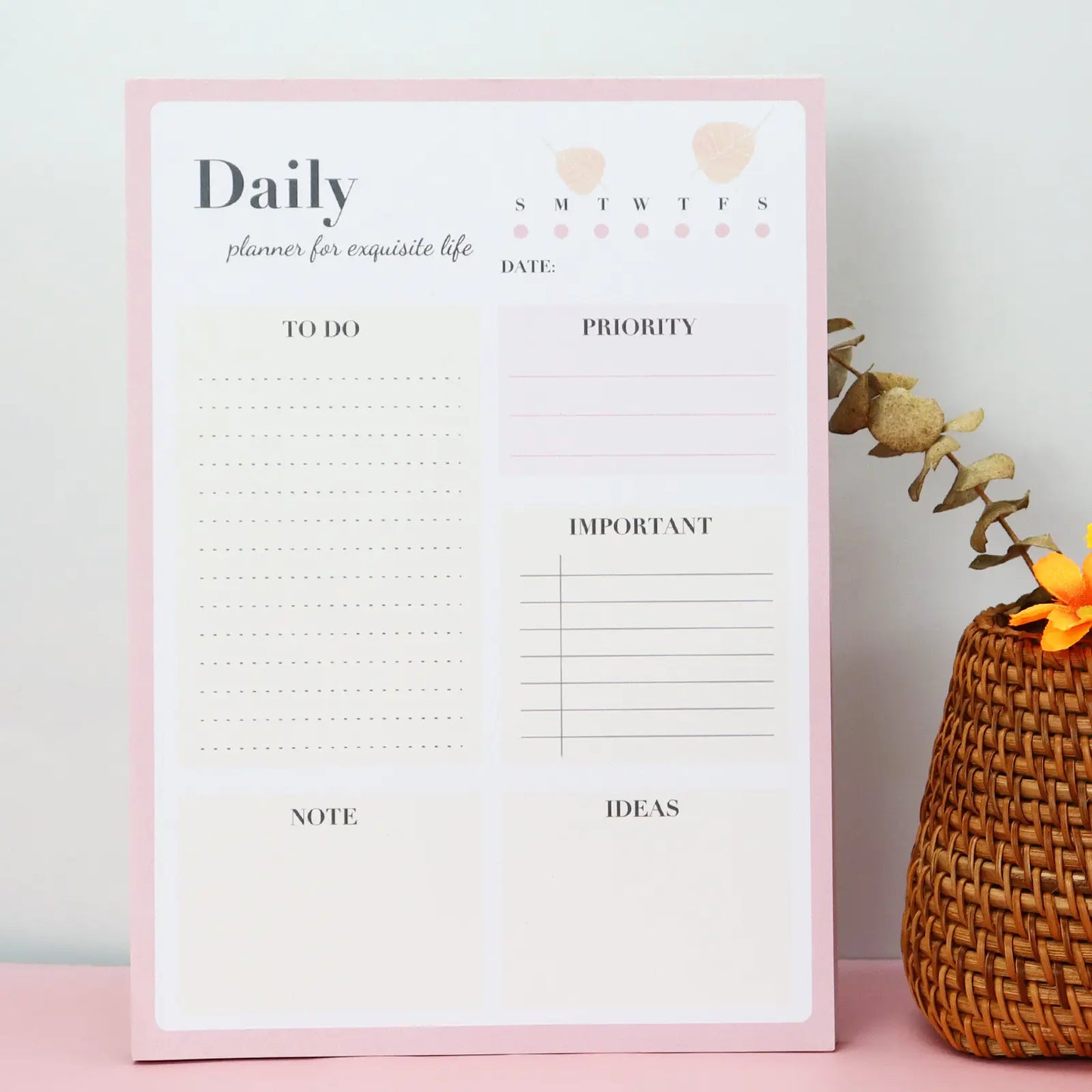 Morandi 60-Sheet Tear-Off Planner Pad