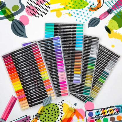 CreatiMark Dual-Tip Watercolor Markers 24 Pack