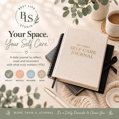 A5 Daily Self Care Journal | Imitation Leather, 160 Pages