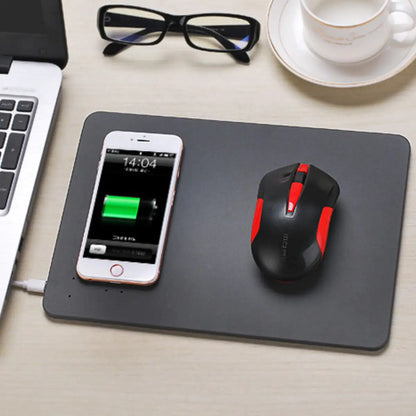 ChargeStream Desk Mat: iPhone Wireless Charger & Mouse Pad