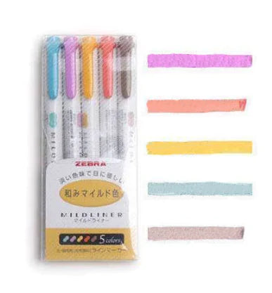 Zebra Dual-Tip Gentle Markers