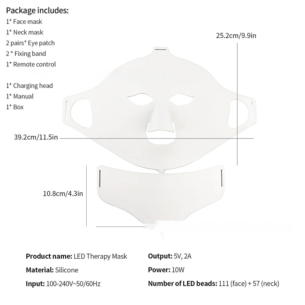 7-Hue LED Face Mask – Collagen Boost & Acne Solution
