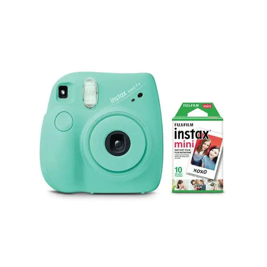 FujiFilm Instax Mini 7+ Green Bundle with 10 Films