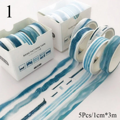 Creative Japanese Washi Tape Collection (5-Pack)