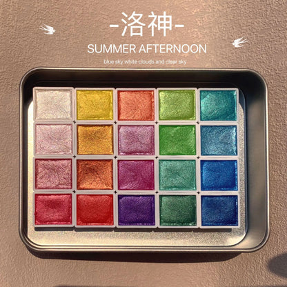 20 Shades Pearl Watercolor Kit