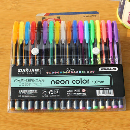 ShimmerStripes Colorful Pen Set