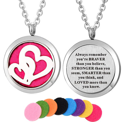Chic Heart Aroma Diffuser Necklace