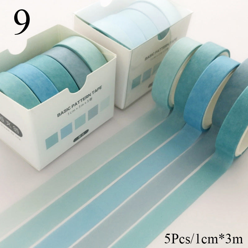 Creative Japanese Washi Tape Collection (5-Pack)