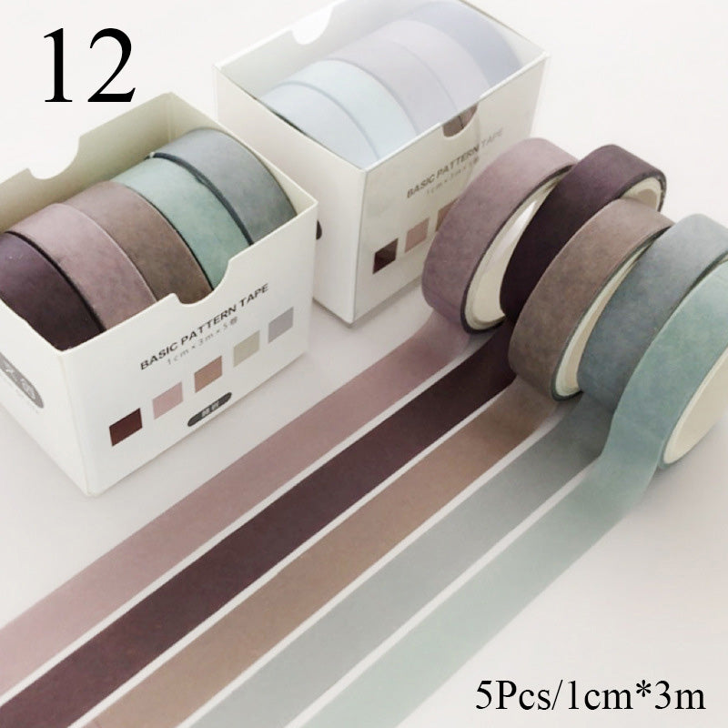 Creative Japanese Washi Tape Collection (5-Pack)