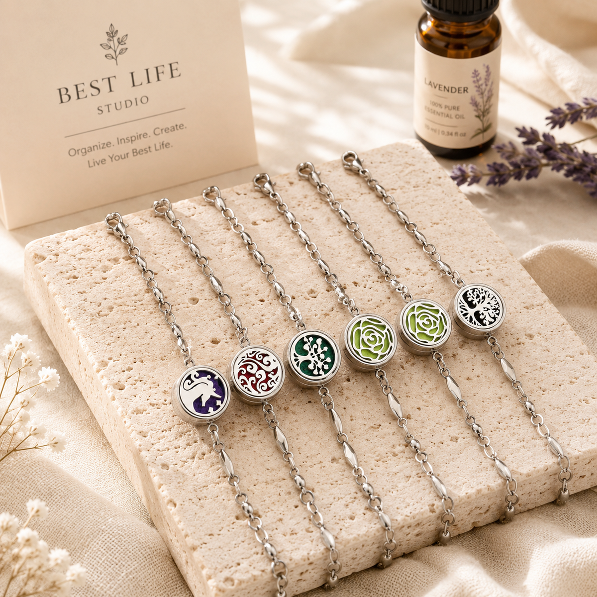 Aromatherapy Essential Oil Bracelet