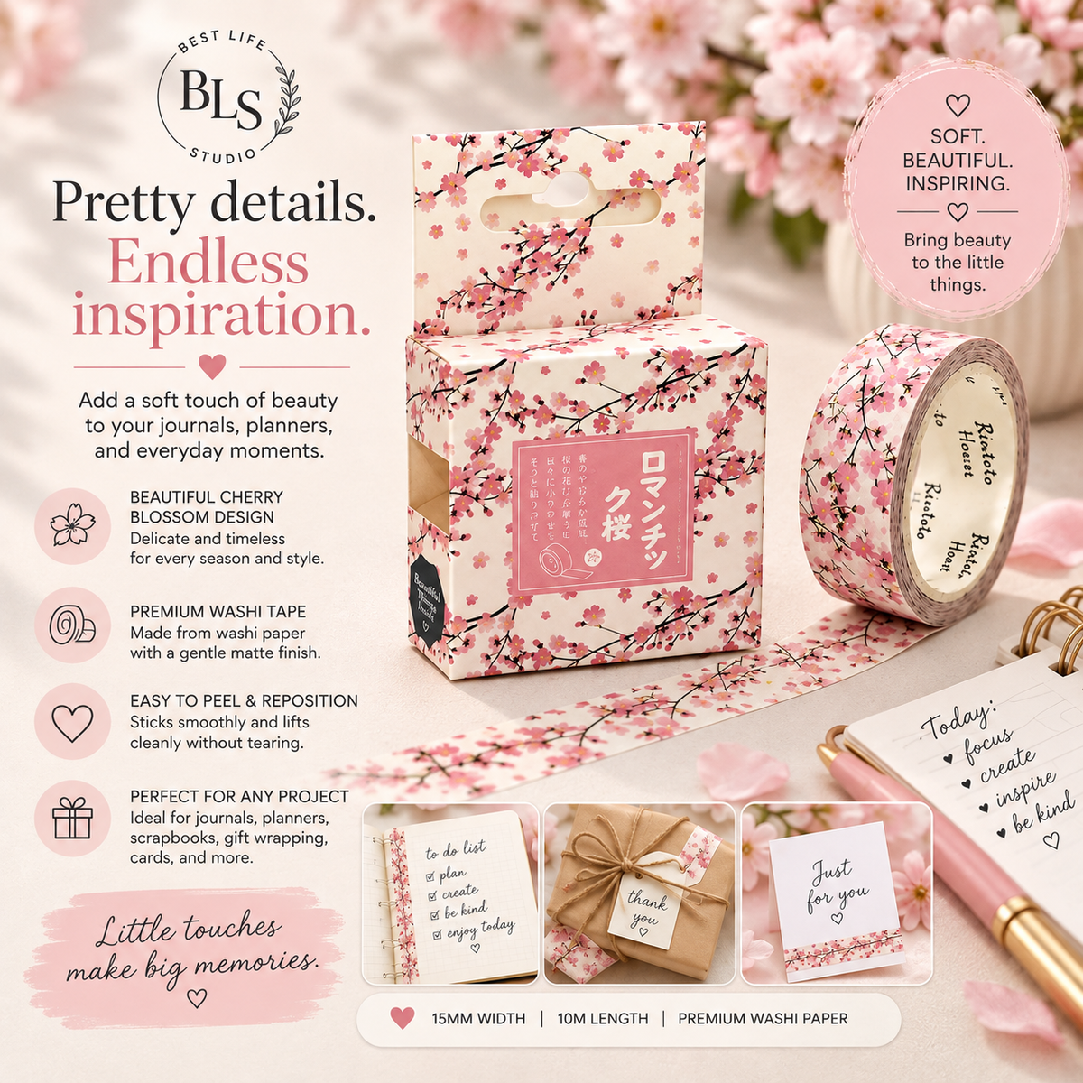 Floral & Nature Washi Tape Collection