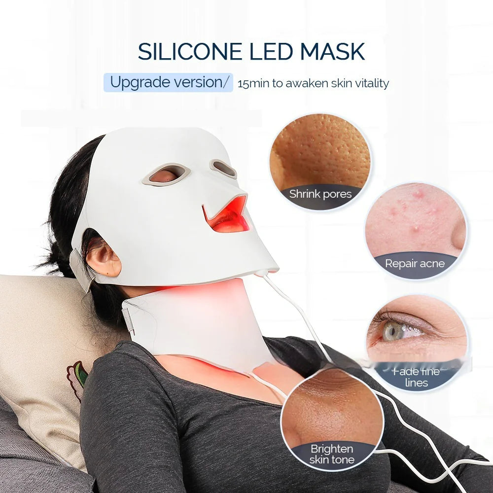 7-Hue LED Face Mask – Collagen Boost & Acne Solution