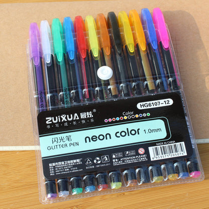 ShimmerStripes Colorful Pen Set