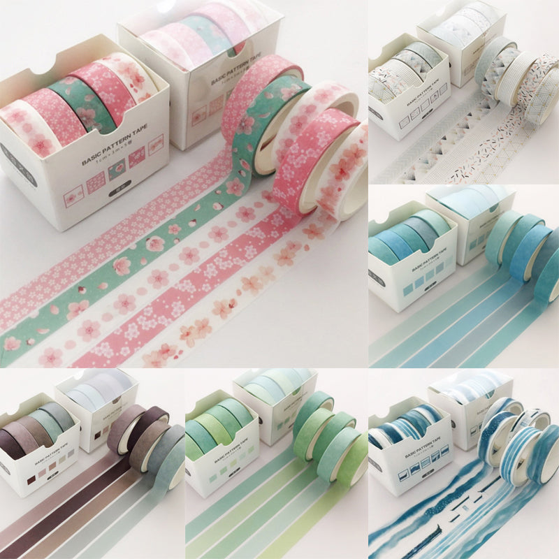 Creative Japanese Washi Tape Collection (5-Pack)