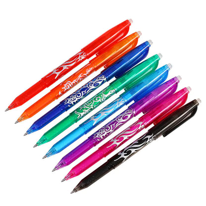 8-Color Erasable Precision Gel Pens - 0.5mm Tips
