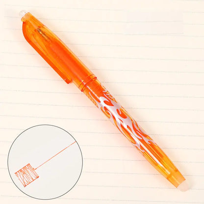 8-Color Erasable Precision Gel Pens - 0.5mm Tips