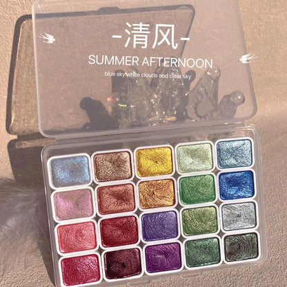 20 Shades Pearl Watercolor Kit