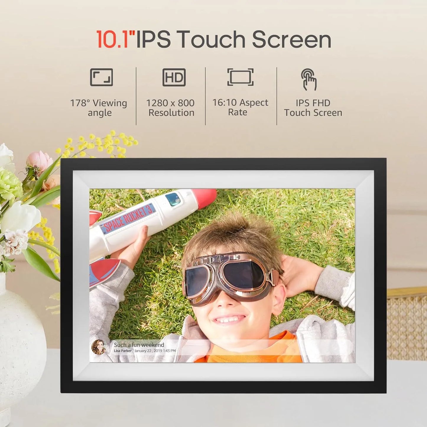CloudMate Touch Photo Frame 10.1"