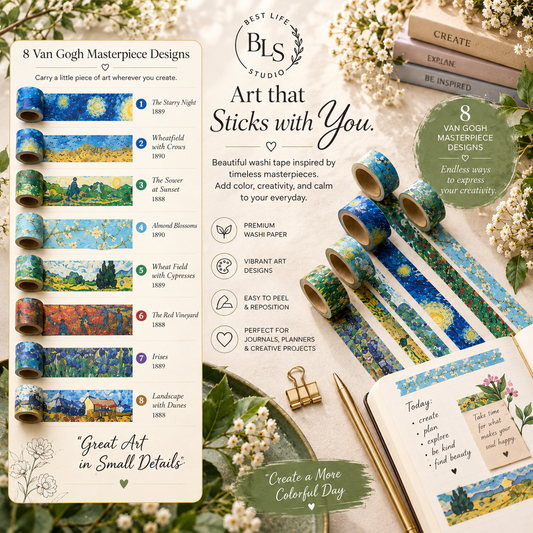 Van Gogh Artistic Washi Tape
