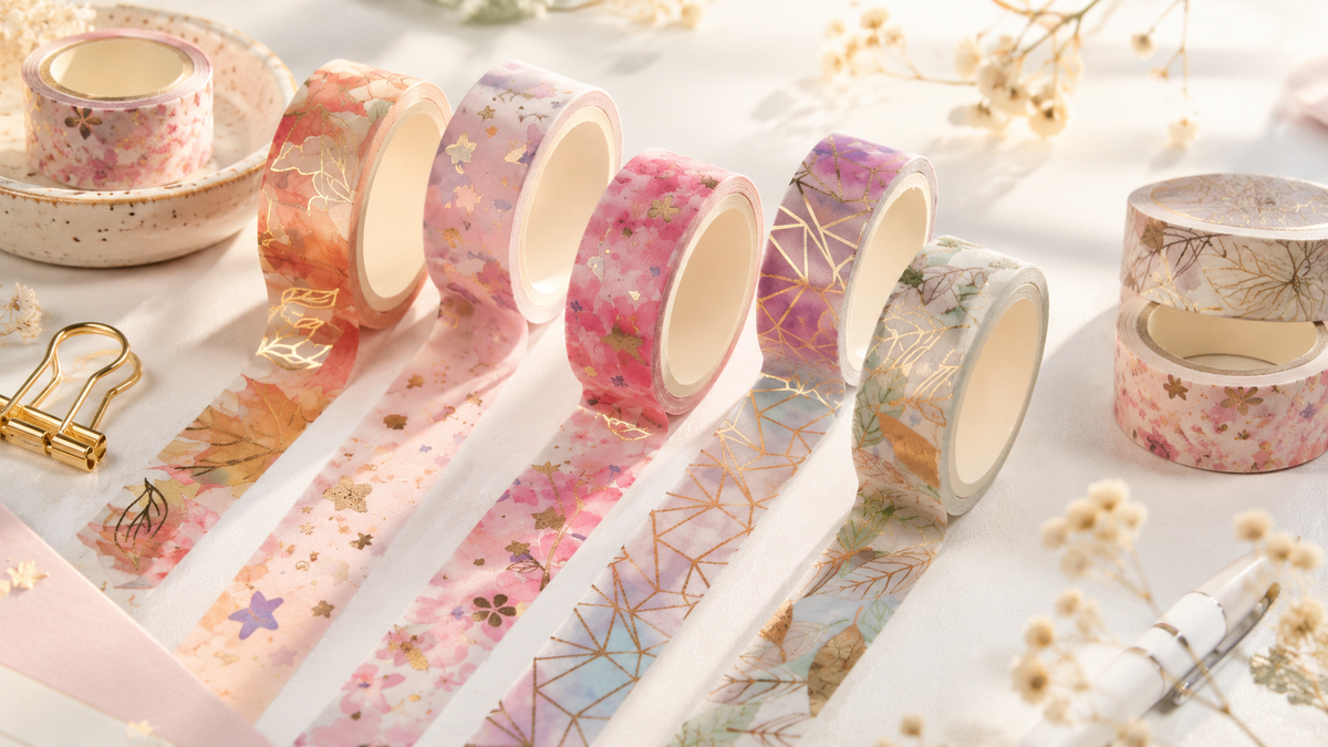 Floral Elegance Washi Tape - 6pk