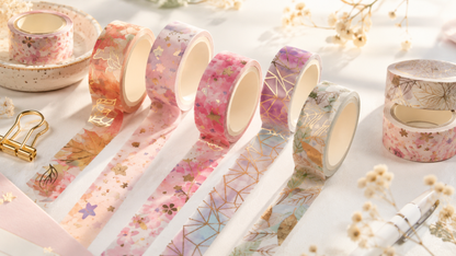 Floral Elegance Washi Tape - 6pk